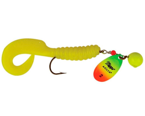 Блесна вращ. Mepps AGLIA SPINFLEX, 2/14g, Chartreuse/Tiger/Yellow