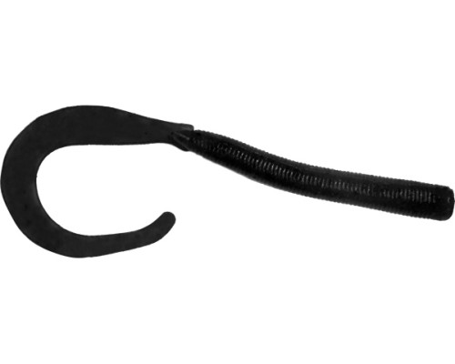 Мягкие приманки LureMax LOMBRIZA 4''/9,5см, LSL4-006 Black (10 шт.)