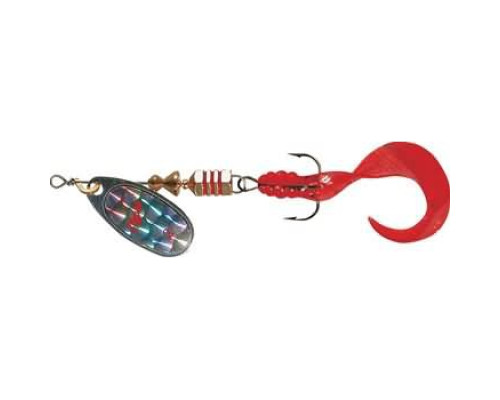 Блесна вращ. Mepps COMET Rainbo Twist Red, 0, S (блистер)