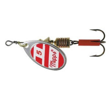 Блесна вращ. Mepps AGLIA White/Red, 5, SILVER