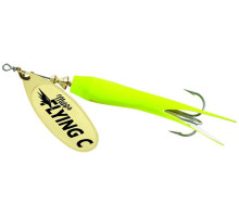 Блесна вращ. Mepps AGLIA FLYING C, 25g №3 Gold/Chartreuse