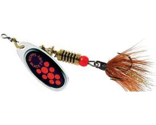 Блесна вращ. Mepps BLACK FURY MOUCHE, 00, Black/Orange