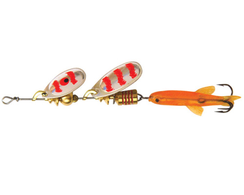 Блесна вращ. Mepps TANDEM PERCH, SILVER/Red (блистер)