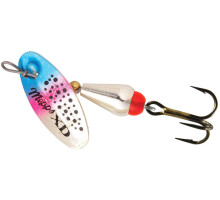 Блесна вращ. Mepps XD TRI FLUO, 3, SILVER/Rainbo