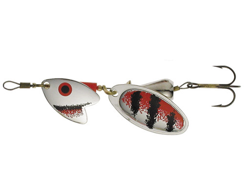 Блесна вращ. Mepps TANDEM TROUT, 1, Black/SILVER/Red (блистер)