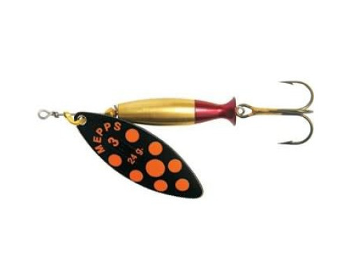 Блесна вращ. Mepps AGLIA LONG HEAVY, 2, Black/Orange