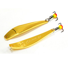 Блесна вертикальная ECOPRO Clown, 65мм, 13гр, G/C, Тройник