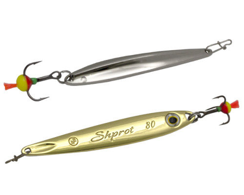 Блесна вертикальная ECOPRO Shprot, 80мм, 15г, S/G