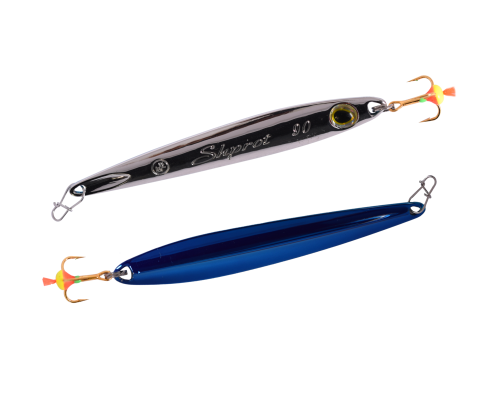 Блесна вертикальная ECOPRO Shprot, 90мм, 18г, SBL золот.крюч.